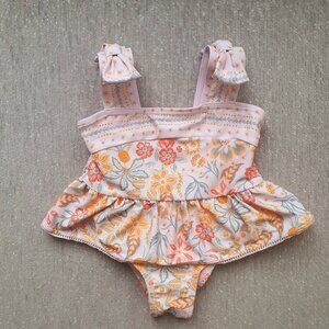 Cynthia Rowley Baby Girl Floral Swimsuit Size 12 Months